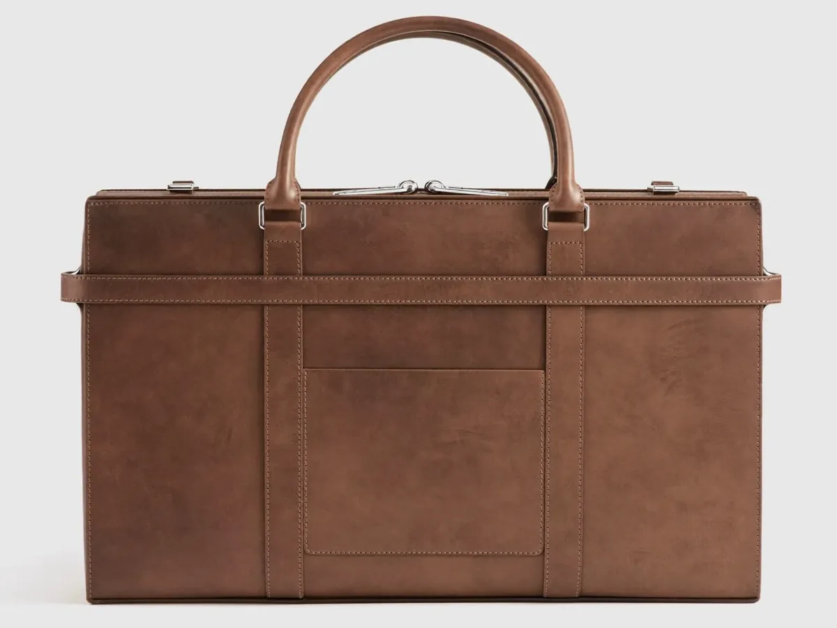 Buneri Premium Leather Duffle Travel Bag